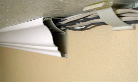 hide electrical wires in ceiling